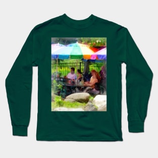 Cold Springs NY - Under the Colorful Umbrellas Long Sleeve T-Shirt